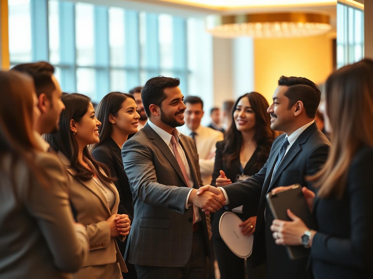Aliados estratégicos de AXEN Realty Latino en un evento de networking